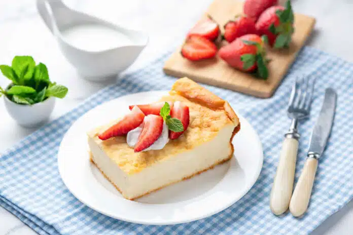 Gâteau au fromage blanc et à la semoule