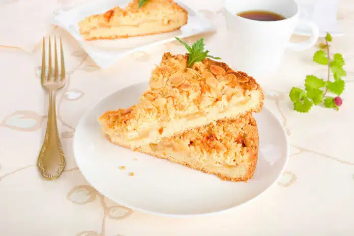 Gâteau crumble aux pommes