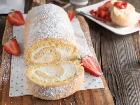 Gâteau roulé à la crème mascarpone