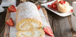 Gâteau roulé à la crème mascarpone