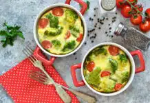 Gratin de brocolis et tomates à la béchamel