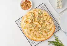Pizza aux poires fait maison