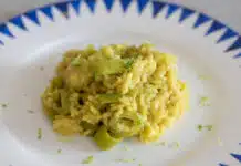 Risotto aux poireaux et au parmesan