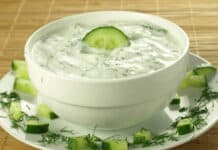 Sauce concombre au yaourt