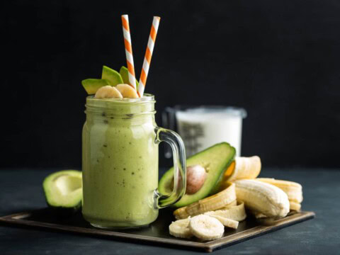 Smoothie avocat banane