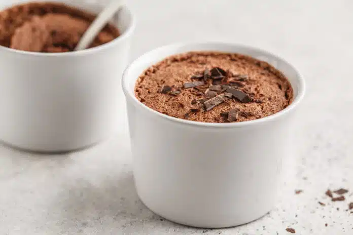 Soufflé au chocolat léger et rapide