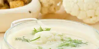 Soupe de chou-fleur et à l'aneth au Thermomix