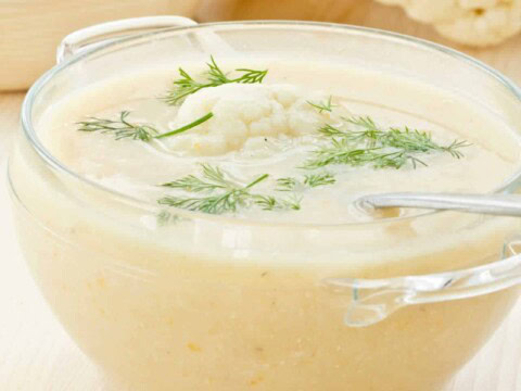 Soupe de chou-fleur et à l'aneth au Thermomix
