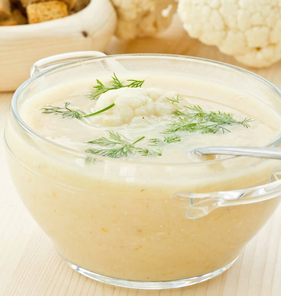 Soupe de chou-fleur et à l'aneth au Thermomix