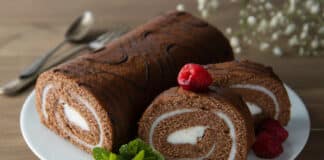 Bûche de Noël facile au chocolat