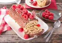 Bûche de Noël rapide et pas cher