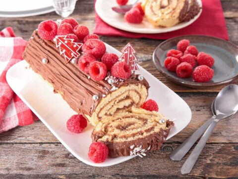 Bûche de Noël rapide et pas cher