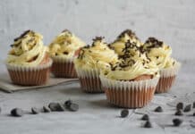 Cupcake avec glaçage à la vanille