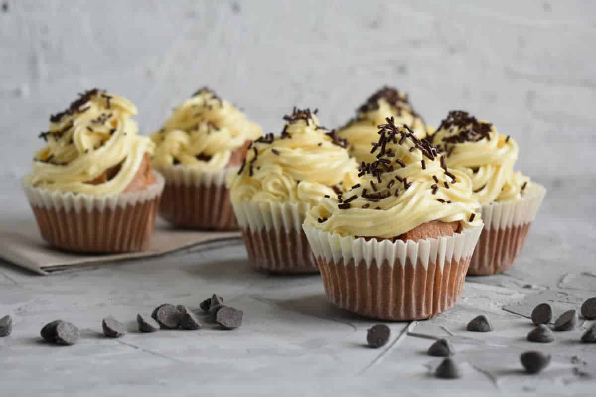Cupcake avec glaçage à la vanille