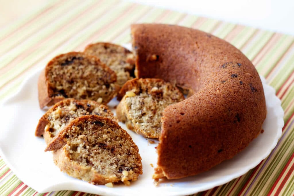 Gâteau à la banane aux pépites de chocolat