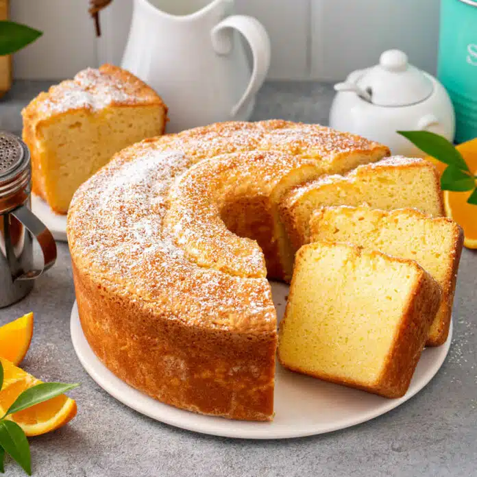 Gâteau à la vanille et orange