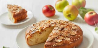 Gâteau aux pommes et amandes