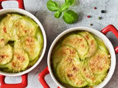 Mini gratin de courgettes à la béchamel