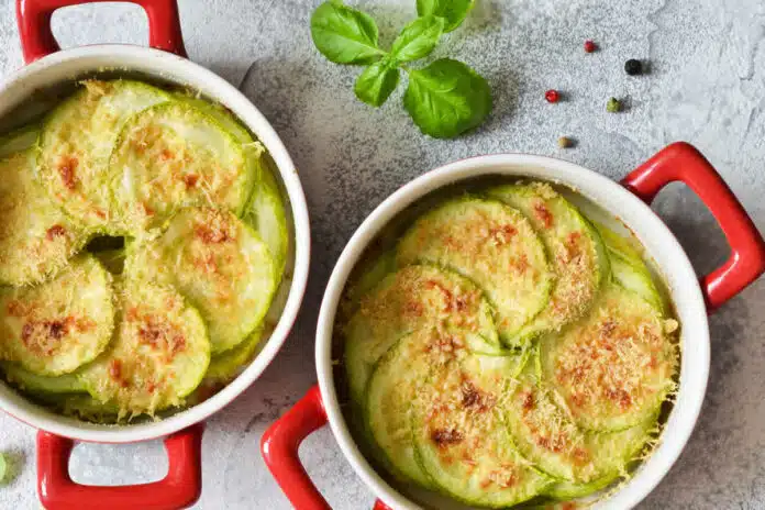 Mini gratin de courgettes à la béchamel