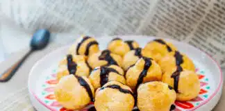 Profiteroles à la sauce chocolat