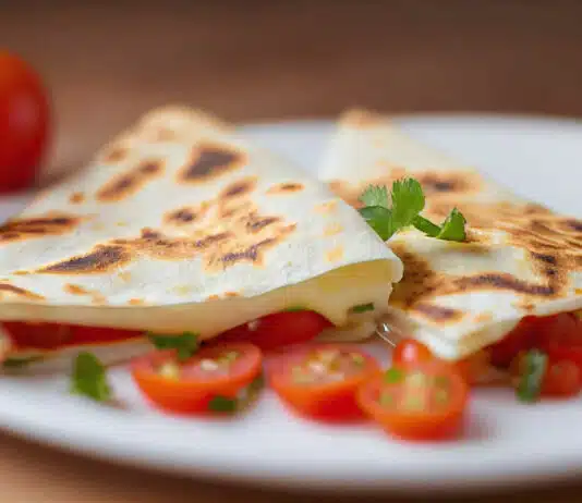 Quesadillas au fromage et jambon