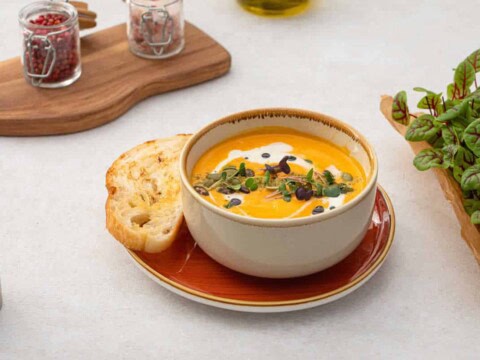 Soupe de potiron et carottes au cookeo