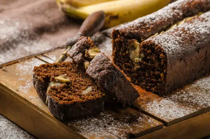 Pain aux bananes chocolat et noix au Thermomix