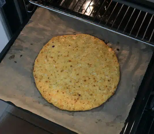 Pâte à pizza de chou-fleur