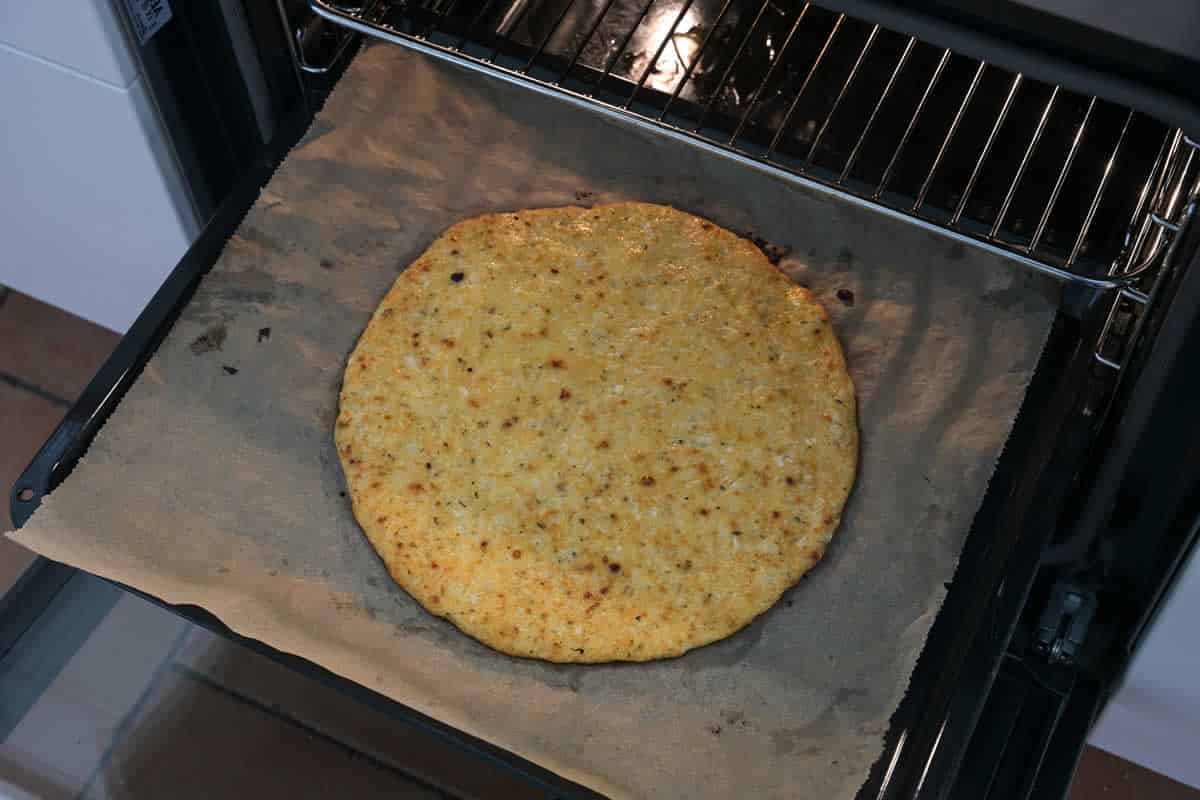 Pâte à pizza de chou-fleur