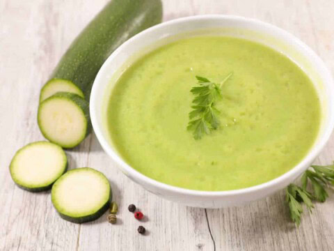 Velouté de courgettes au Kiri
