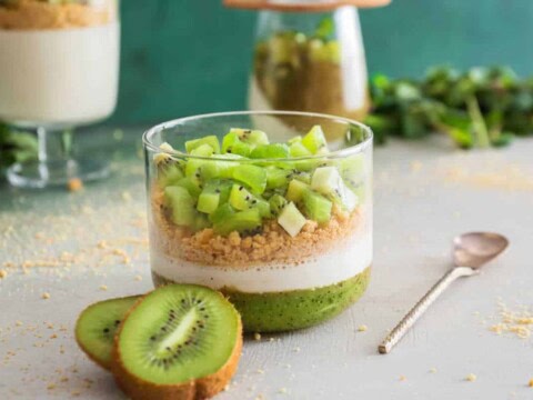 Pana cotta au kiwi