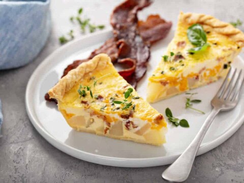 Quiche aux pommes de terre et bacon