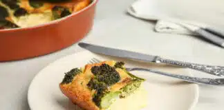 Tarte sans pâte au brocoli