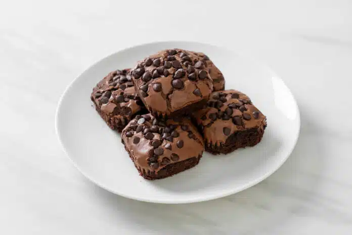 Brownies au ganache chocolat noir