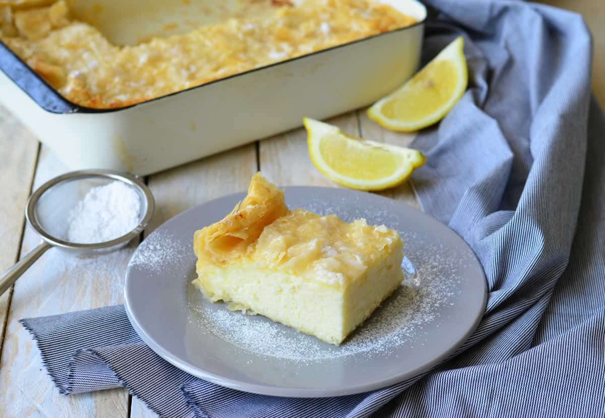 Gâteau au lait et semoule