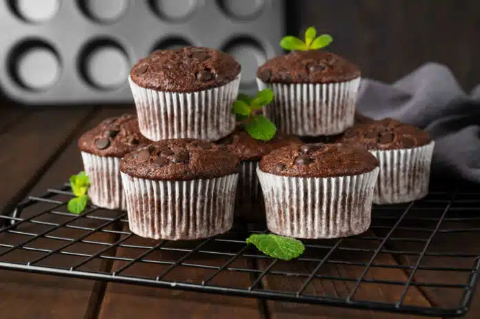 Muffins aux pépites de chocolat moelleux