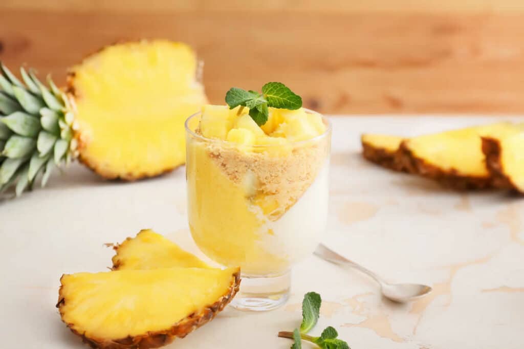 Panna cotta Ananas maison