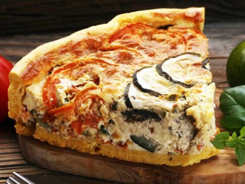 Quiche au poulet et légumes