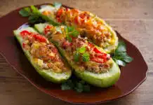 Courgettes farcies pour 4 personnes