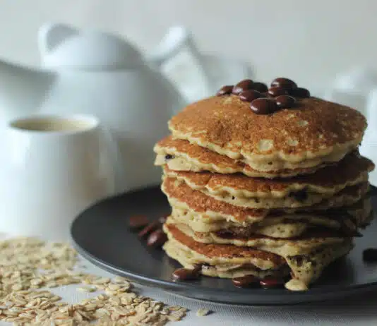 Crêpes aux flocons d'avoine et banane