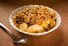 Dessert crumble pomme