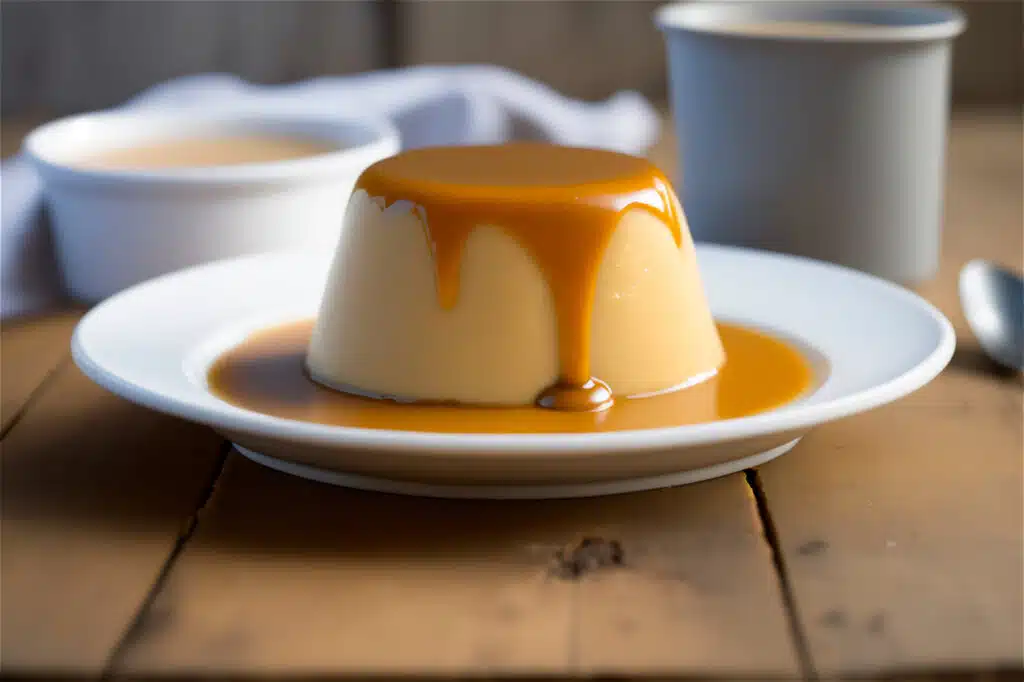 Flan au lait concentré et caramel