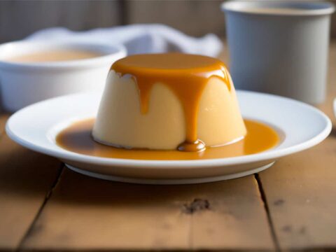 Flan au lait concentré et caramel