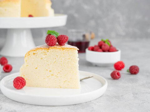 Gâteau au fromage japonais éponge