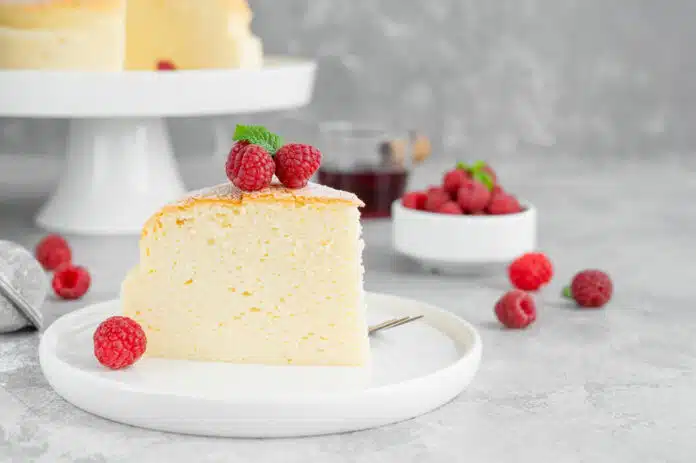 Gâteau au fromage japonais éponge