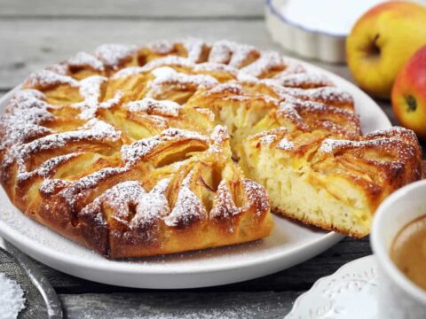 Gâteau moelleux aux pommes sans oeuf