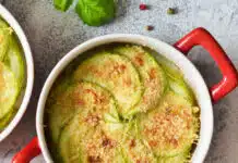 Gratin de courgettes à la sauce béchamel