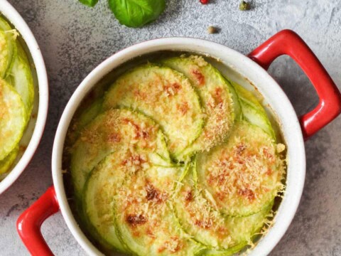 Gratin de courgettes à la sauce béchamel