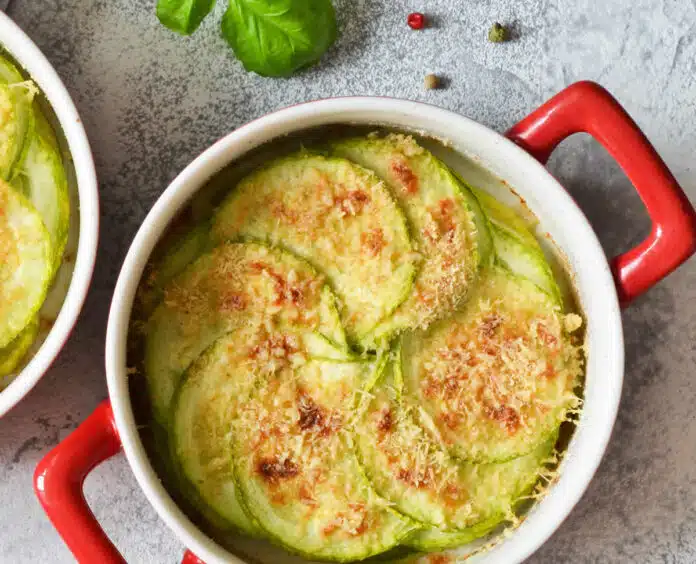 Gratin de courgettes à la sauce béchamel