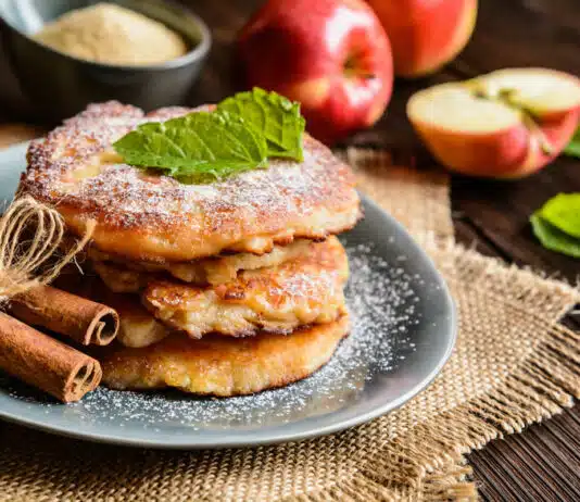 Pancakes moelleux avec 1 pomme
